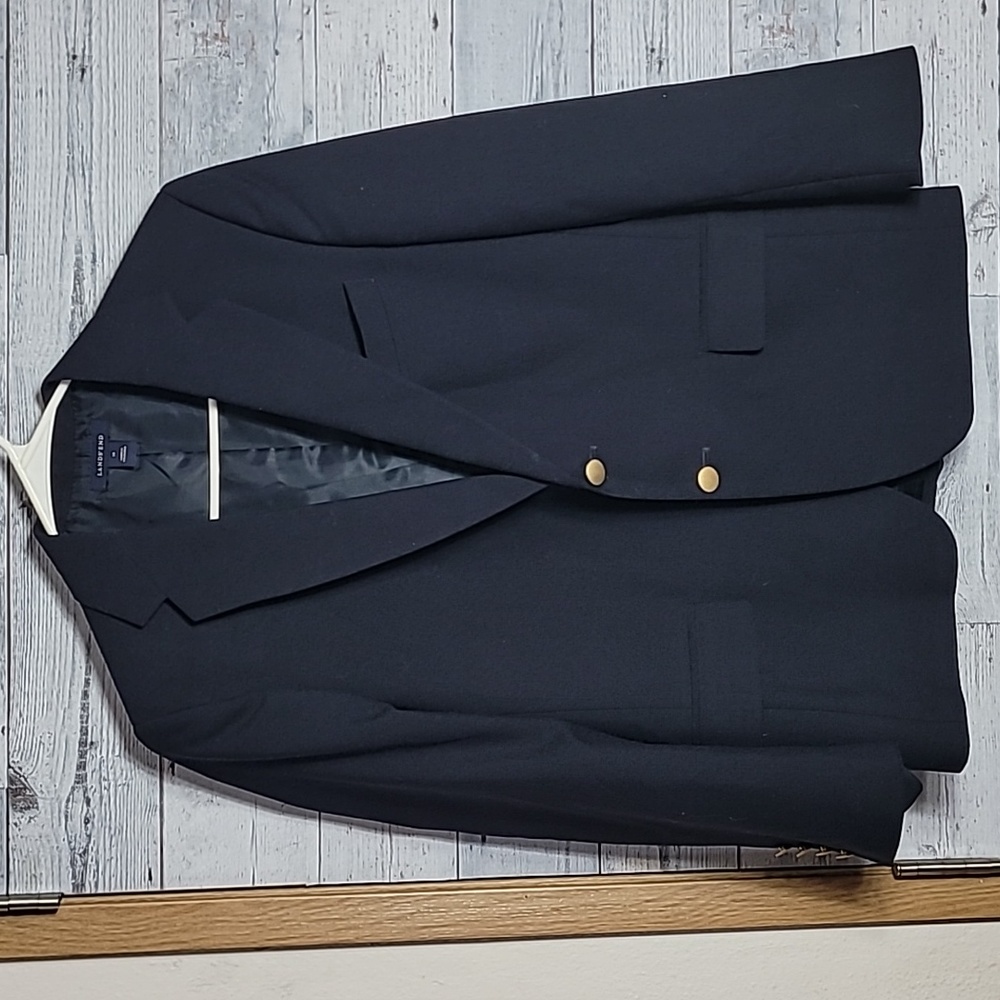 Lands' End Two Button Front Blazer Jacket Sz 14
